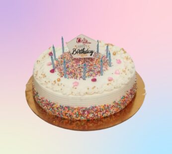 Sprinkle birthday cake